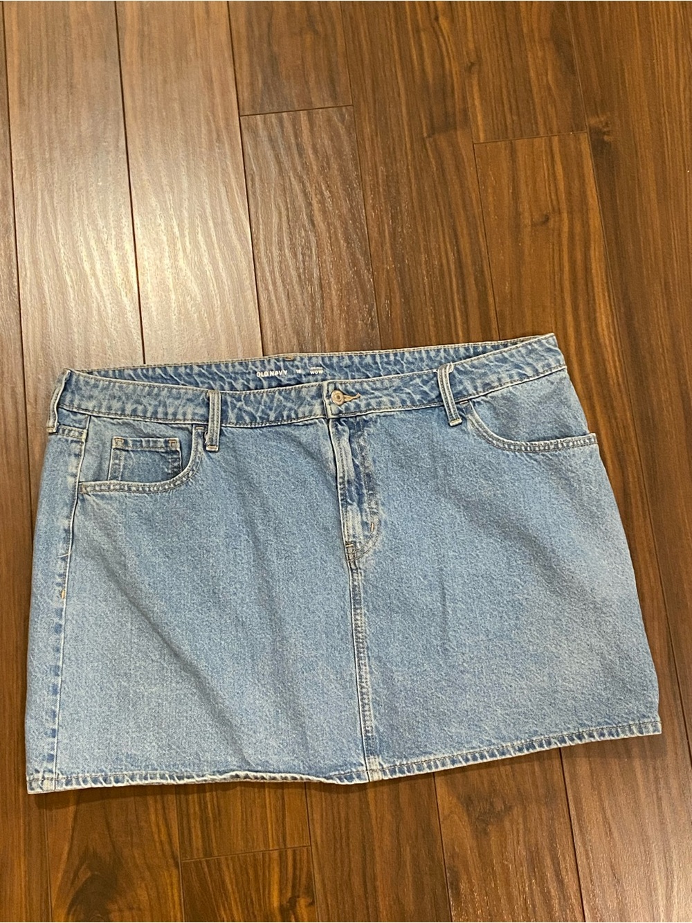 Old Navy light blue denim jean skirt size 18